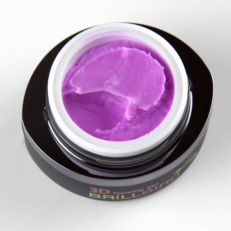 BrillBird - 3D Forming gel 8 (light purple) halvány lila gyurmazselé - 3ml
