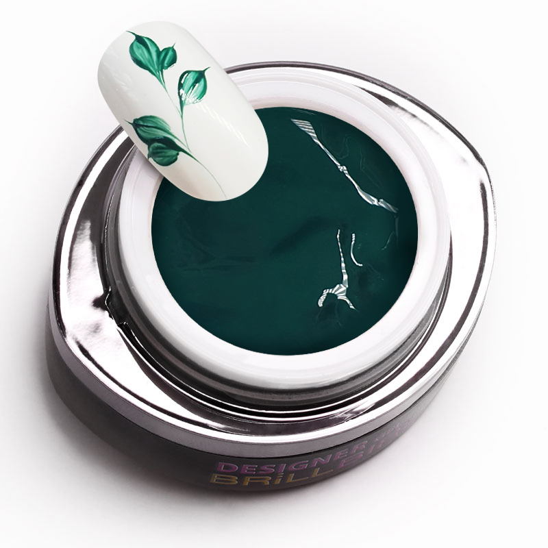 BrillBird - DESIGNER GEL 28 - smaragdzöld FESTŐZSELÉ (emerald) 4,5ML