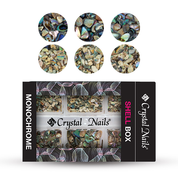 Crystal Nails - Shell box - monochrome