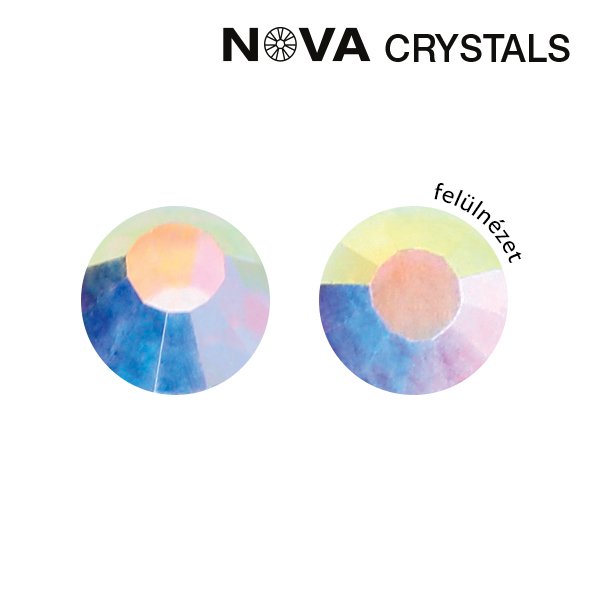 Crystal Nails - NOVA Crystals Strasszkő - White AB SS12 (3 mm)
