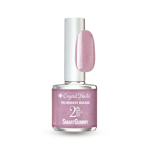 Crystal Nails - 2S SmartGummy Rubber base gel - Nr59 Shimmer Lilac 8ml