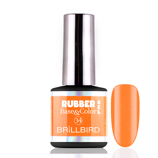 BrillBird - Rubber Gel Base&Color - 34 - 8ml