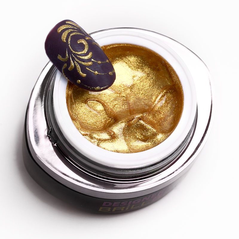 BrillBird - DESIGNER GEL 4 - arany festőzselé (Gold) 4,5ML