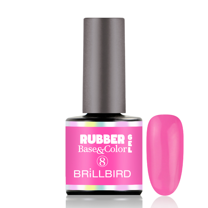 BrillBird - Rubber Gel Base&Color - 8 - 8ml